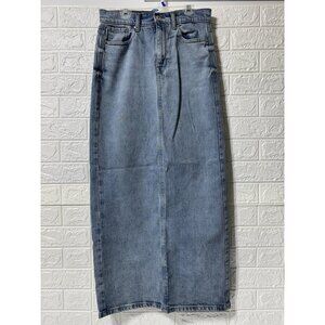 New w/o Tags - Kensie Jeans Retro Luxe Stretch High Rise Maxi Skirt Women's 4/27